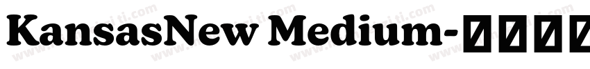 KansasNew Medium字体转换